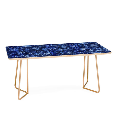 Schatzi Brown Lovely Floral Dark Blue Coffee Table