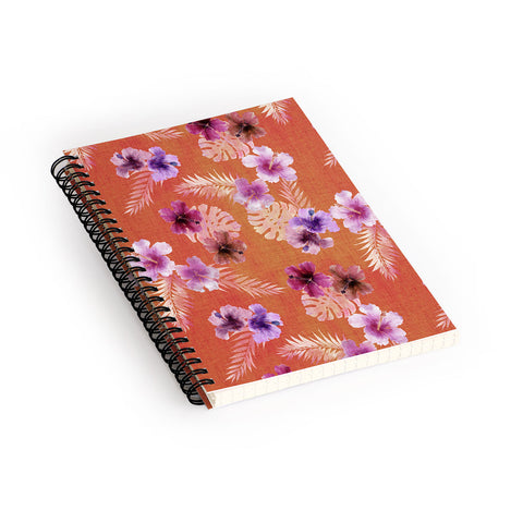 Schatzi Brown Luana Orange Spiral Notebook