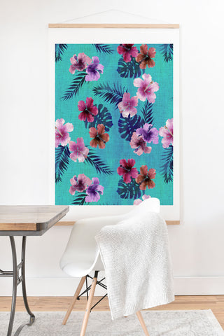 Schatzi Brown Luana Turquoise Art Print And Hanger
