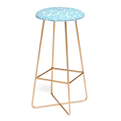 Schatzi Brown Lucy Floral Turquoise Bar Stool