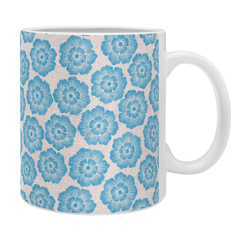 Schatzi Brown Lucy Floral Turquoise Coffee Mug
