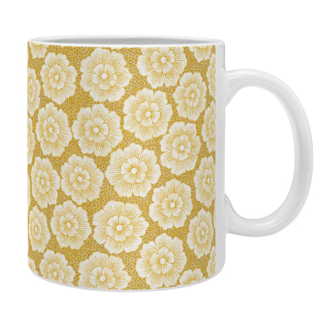 Schatzi Brown Lucy Floral Yellow Coffee Mug