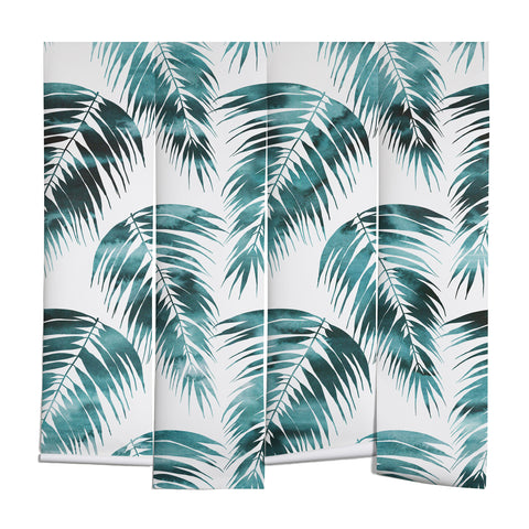 Schatzi Brown Maui Palm Green and White Wall Mural
