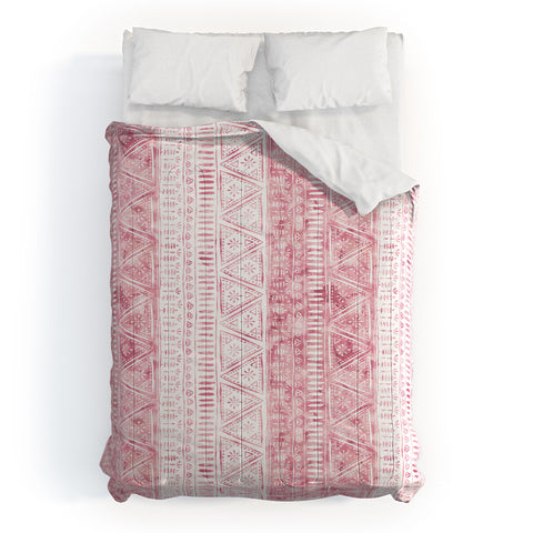 Schatzi Brown Mendhi Pink and White Comforter