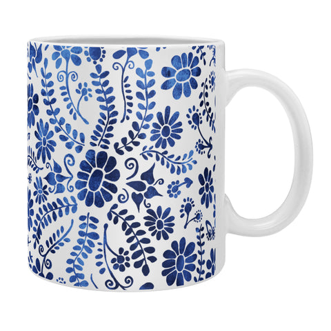 Schatzi Brown Mexico City Flower Blue Coffee Mug