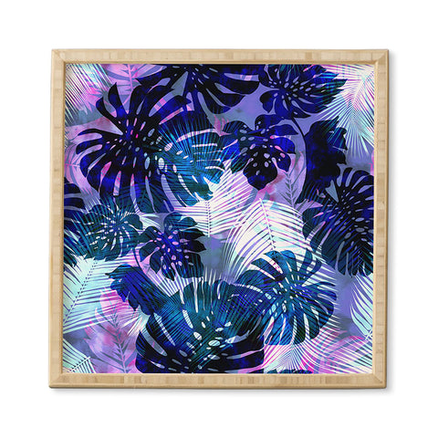 Schatzi Brown Motuu Tropical Blue Framed Wall Art