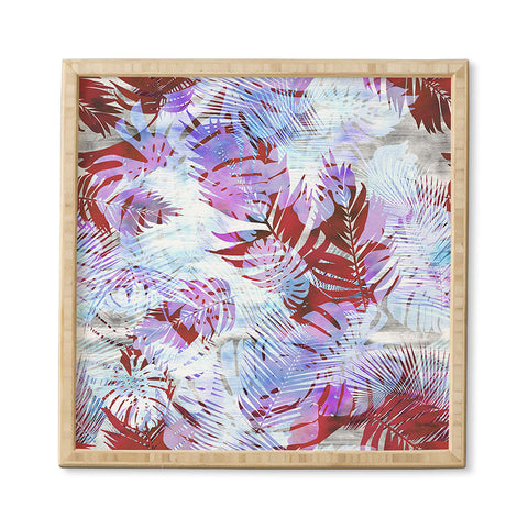 Schatzi Brown Motuu Tropical White Framed Wall Art
