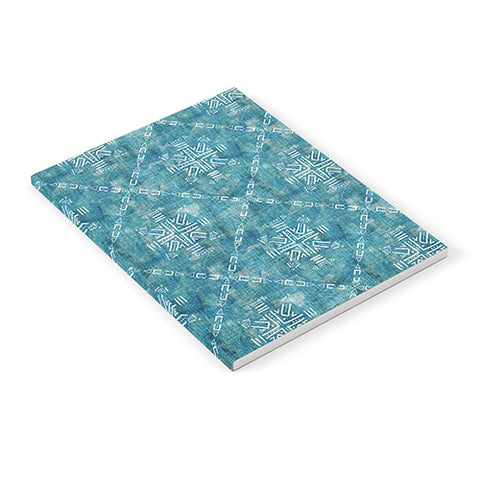 Schatzi Brown Mudcloth 4 Turquoise Notebook