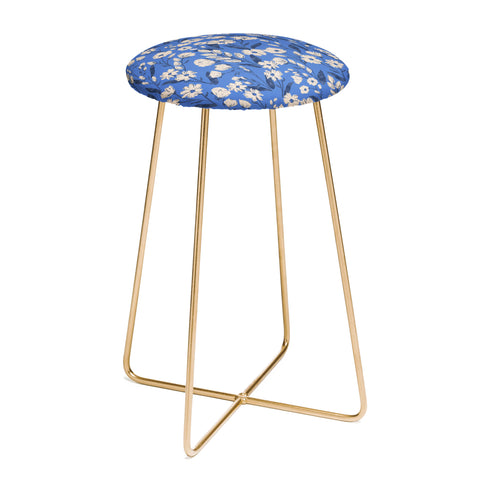 Schatzi Brown Penelope Floral Bluebell Counter Stool