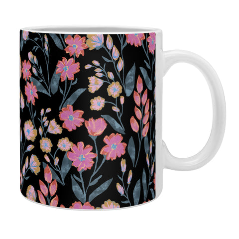 Schatzi Brown Penelope Floral Noir Brights Coffee Mug