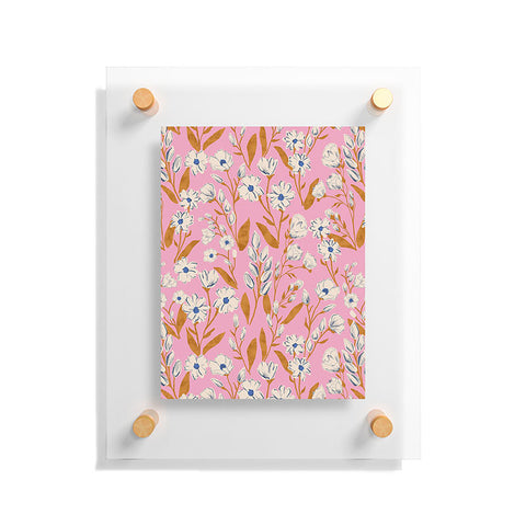 Schatzi Brown Penelope Floral Pink Floating Acrylic Print
