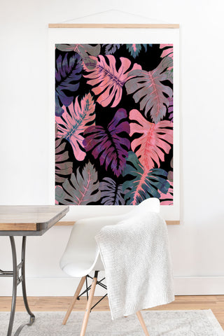 Schatzi Brown Phoenix Tropical Pink Art Print And Hanger
