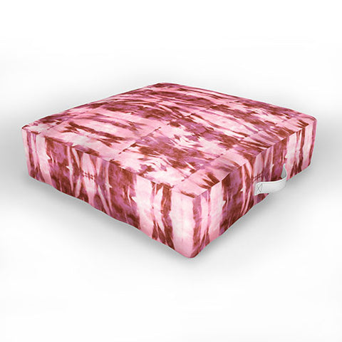 Schatzi Brown Quinn Tie Dye Pink Outdoor Floor Cushion