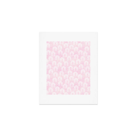 Schatzi Brown Rainbow Light Pink Art Print