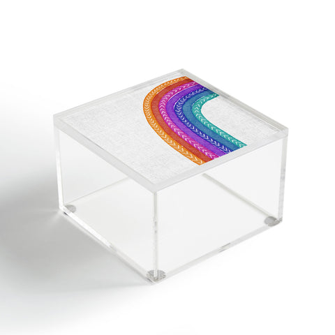 Schatzi Brown Rainbow Tribal Jumbo Acrylic Box