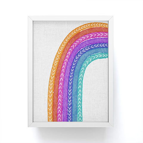 Schatzi Brown Rainbow Tribal Jumbo Framed Mini Art Print