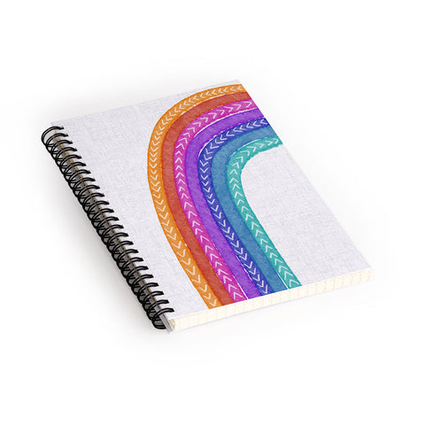 Schatzi Brown Rainbow Tribal Jumbo Spiral Notebook