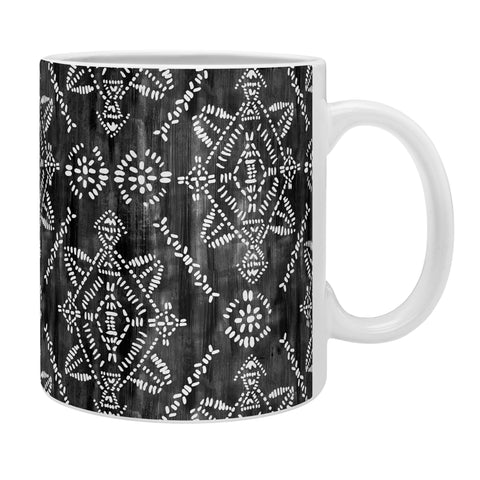 Schatzi Brown Reeve Pattern Black Coffee Mug
