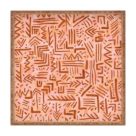 Schatzi Brown Remi Tribal Sunset Square Tray