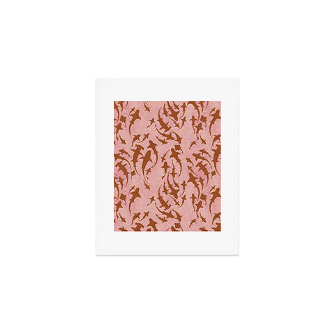 Schatzi Brown Sharky Pink Art Print