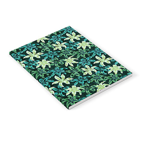 Schatzi Brown Sunrise Floral Green Notebook