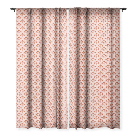 Schatzi Brown Suri Floral Cherry Sheer Window Curtain