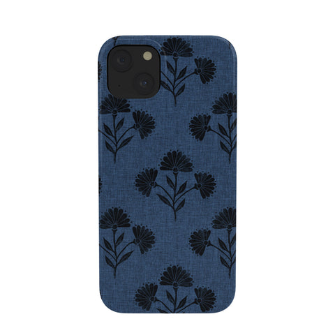 Schatzi Brown Suri Floral Dark Blue Phone Case