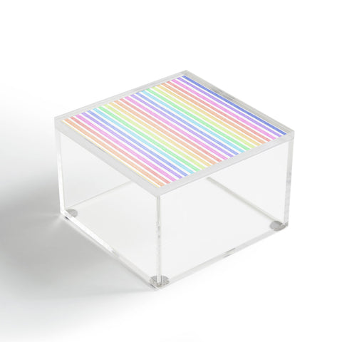 Schatzi Brown Sweet Pastel Stripes Acrylic Box