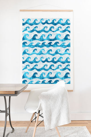 Schatzi Brown Swell Aqua Art Print And Hanger
