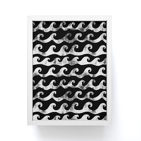 Schatzi Brown Swell Black and White Framed Mini Art Print