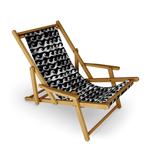 Schatzi Brown Swell Black and White Sling Chair