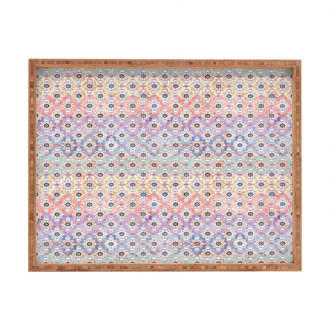 Schatzi Brown Thema Tiles Ombre Rectangular Tray