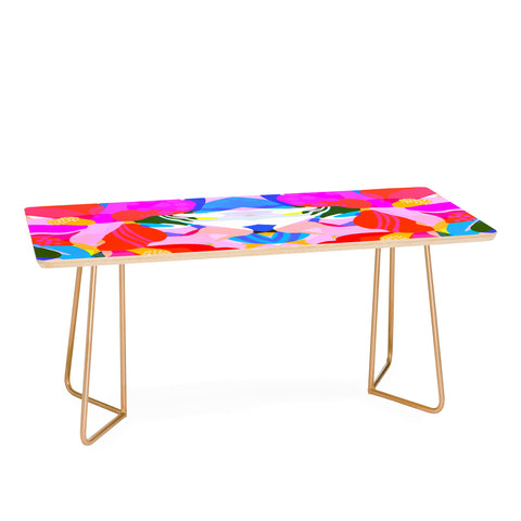 Sewzinski Abstract Florals I Coffee Table