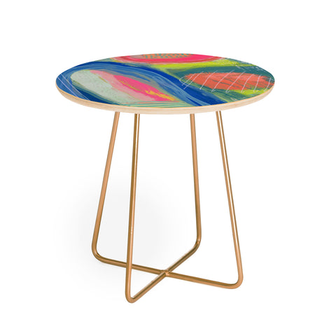 Sewzinski Abstract Shelter Round Side Table