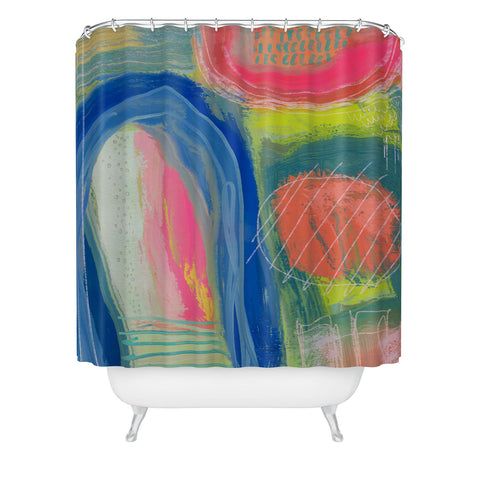 Sewzinski Abstract Shelter Shower Curtain