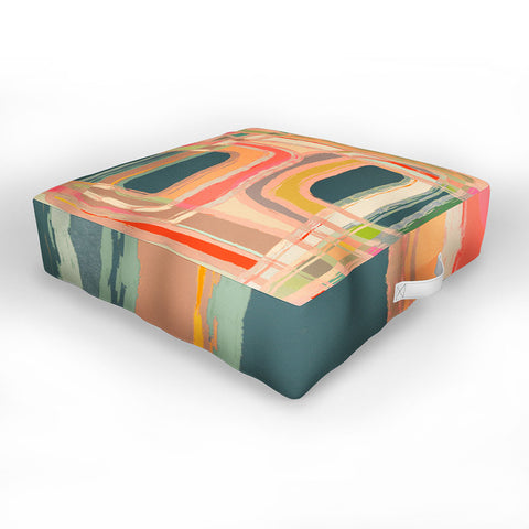 Sewzinski Abstract Windows Outdoor Floor Cushion