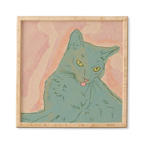 Sewzinski Amelia the Cat Framed Wall Art