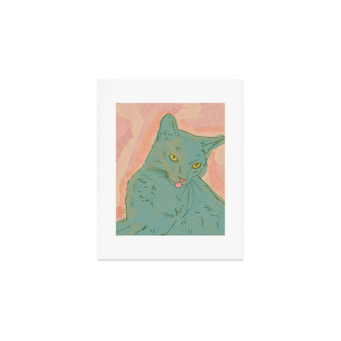 Sewzinski Amelia the Cat Art Print