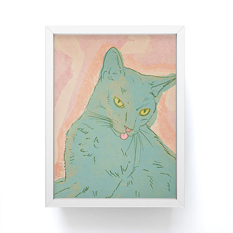 Sewzinski Amelia the Cat Framed Mini Art Print