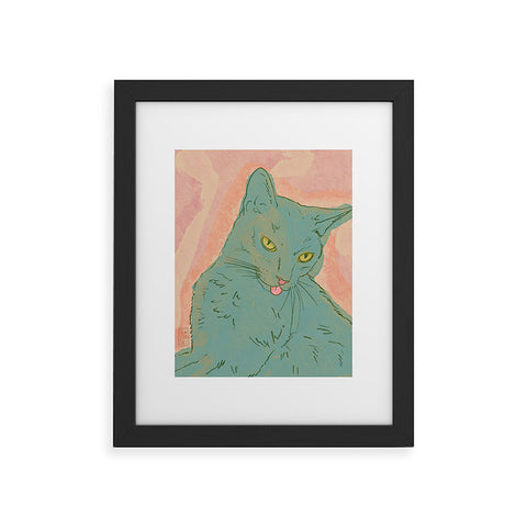 Sewzinski Amelia the Cat Framed Art Print