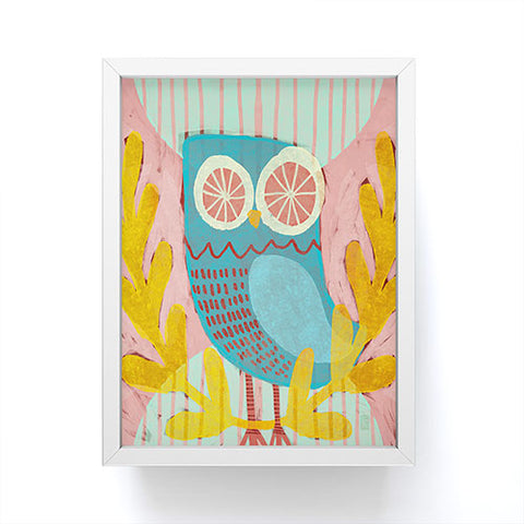 Sewzinski Baby Owl Framed Mini Art Print