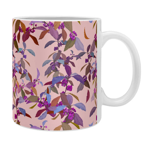 Sewzinski Beautyberry on Pink Coffee Mug