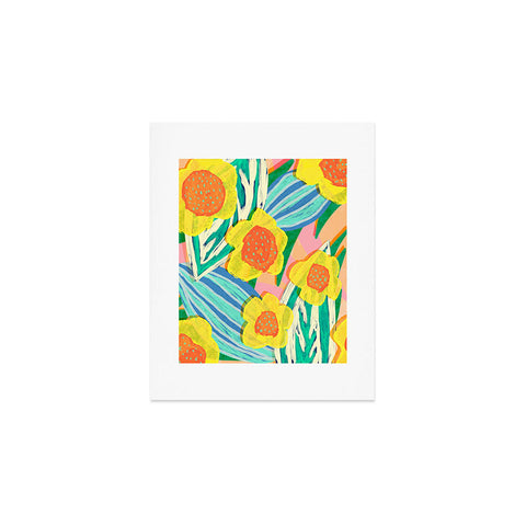 Sewzinski Big Yellow Flowers Art Print