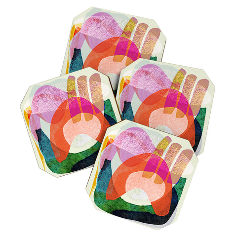 Sewzinski Bubblegum Factory Coaster Set
