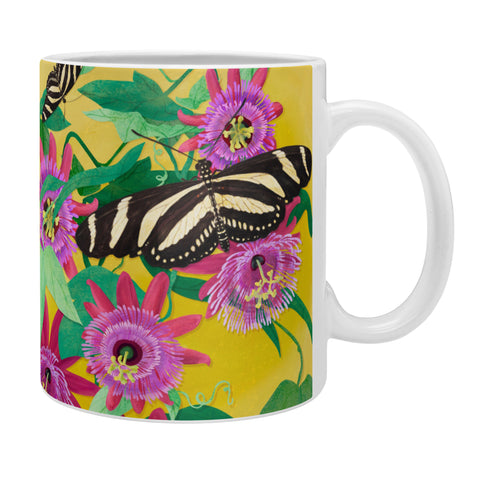 Sewzinski Butterflies on Passion Flowers Coffee Mug
