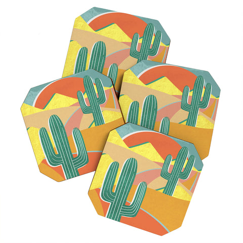 Sewzinski Cactus Road Coaster Set