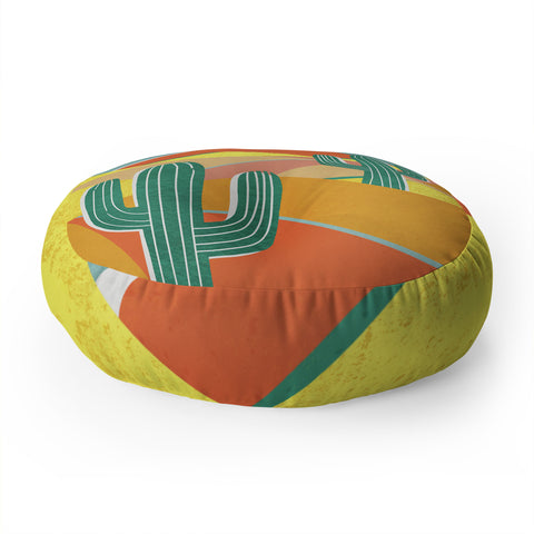Sewzinski Cactus Road Floor Pillow Round