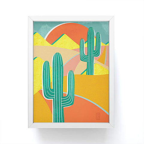 Sewzinski Cactus Road Framed Mini Art Print