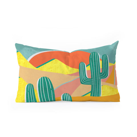 Sewzinski Cactus Road Oblong Throw Pillow