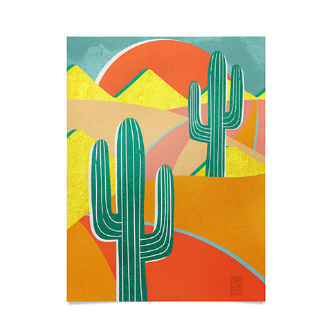 Sewzinski Cactus Road Poster